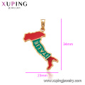 33346 Xuping new arrival high-heel pendant special engraved letter 18k gold pendant jewelry